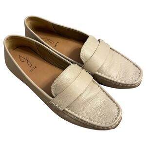 Joie Driving Loafer Flat Leather Tan Slip On Office Travel Commute Women’s Sz 9